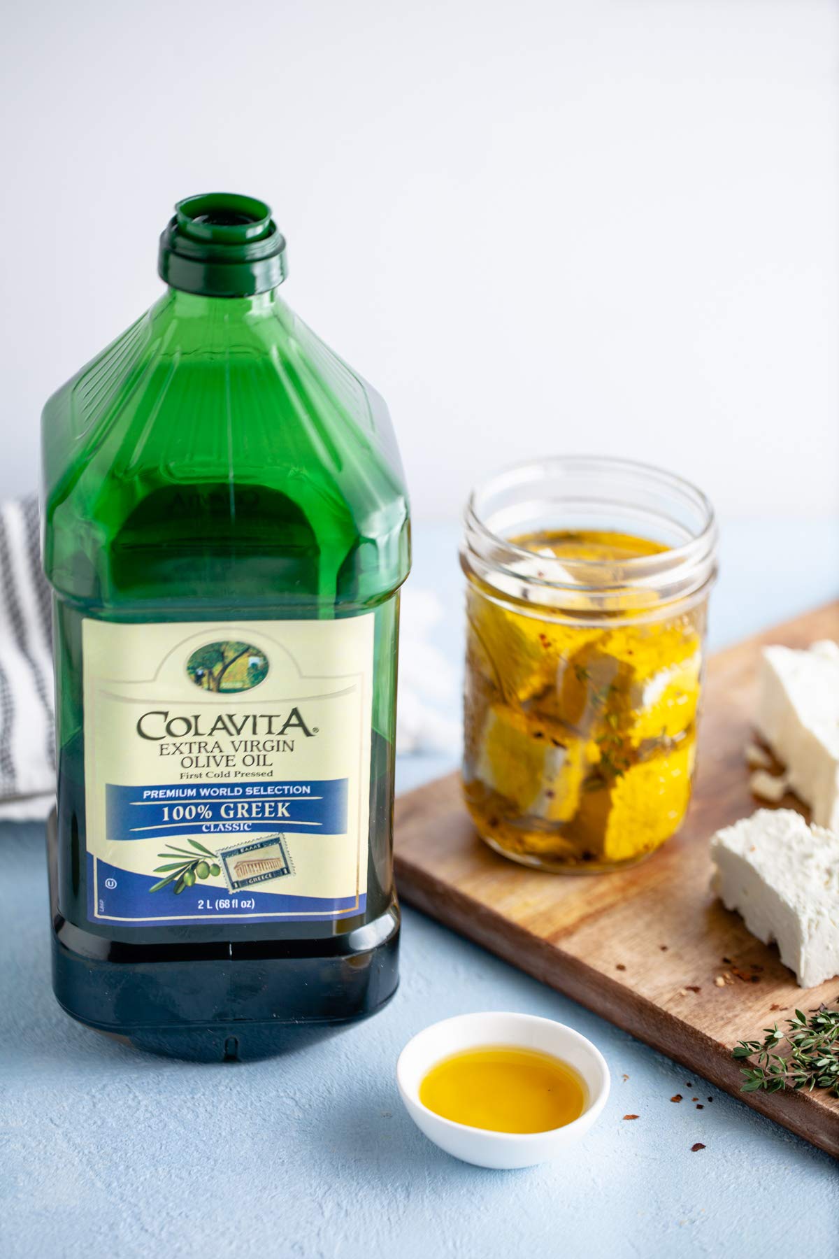 Colavita 100% Greek Extra Virgin Olive Oil – 2L Koroneiki & Kalamata, Smooth Fruity Flavor