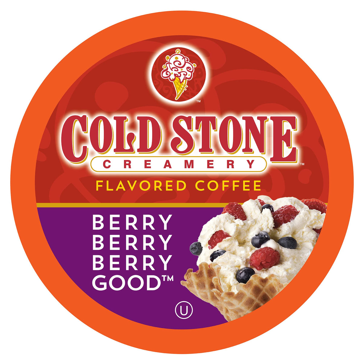 Cold Stone Creamery Beverages Berry Berry Berry Good Ice Cream Flavored Coffee Pods – 40-Count Keurig K-Cup Compatible