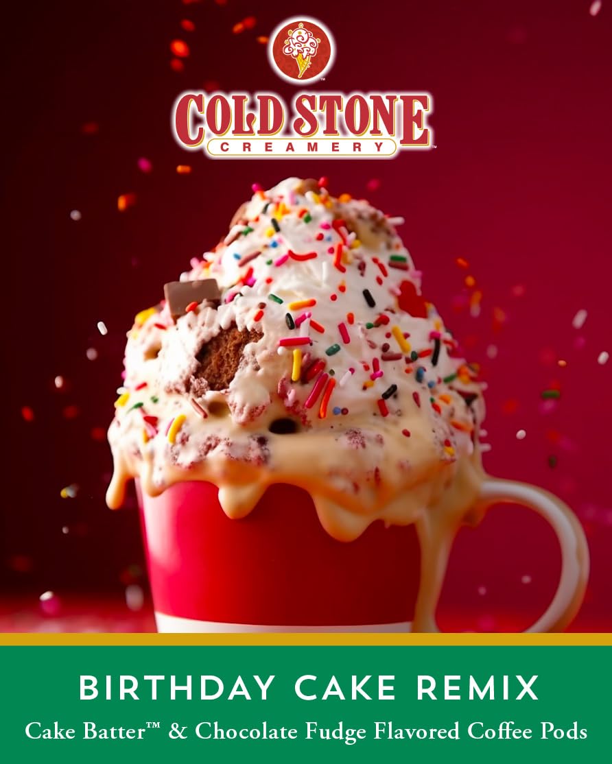 Cold Stone Beverages Birthday Cake Remix Coffee Pods — 40 Count for Keurig 2.0