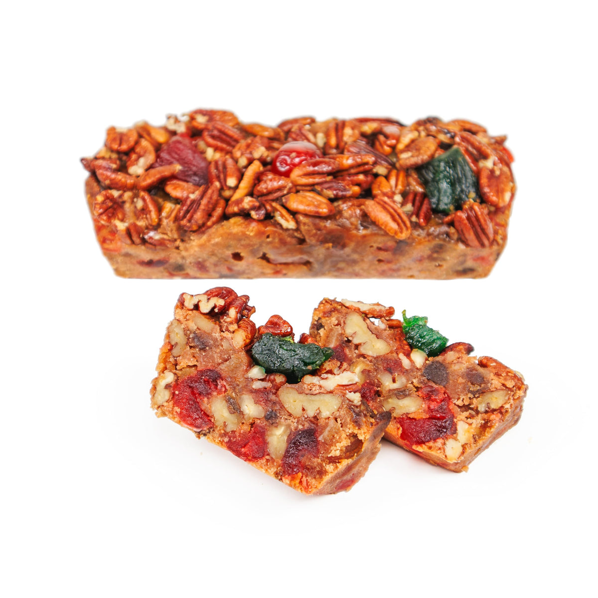 Collin Street Bakery DeLuxe Fruitcake 2 Pack – Handcrafted 14 oz Loaves with Pecans, Pineapple & Honey