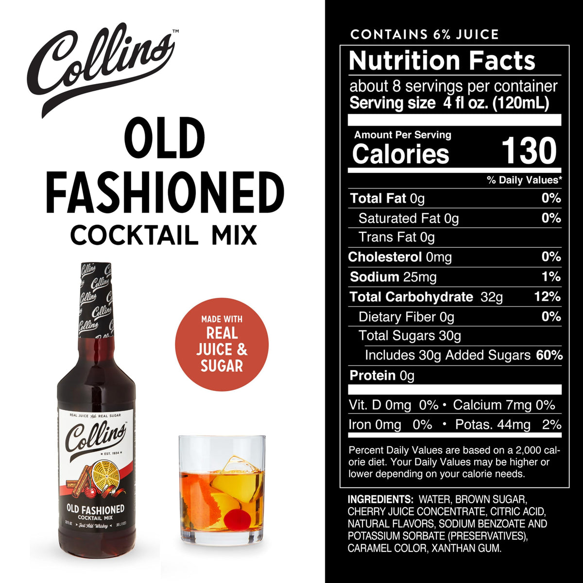 Collins Chicago Old Fashioned Kit | All-in-One Cocktail Gift Set