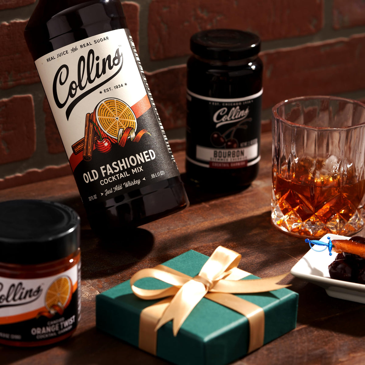 Collins Chicago Old Fashioned Kit | All-in-One Cocktail Gift Set
