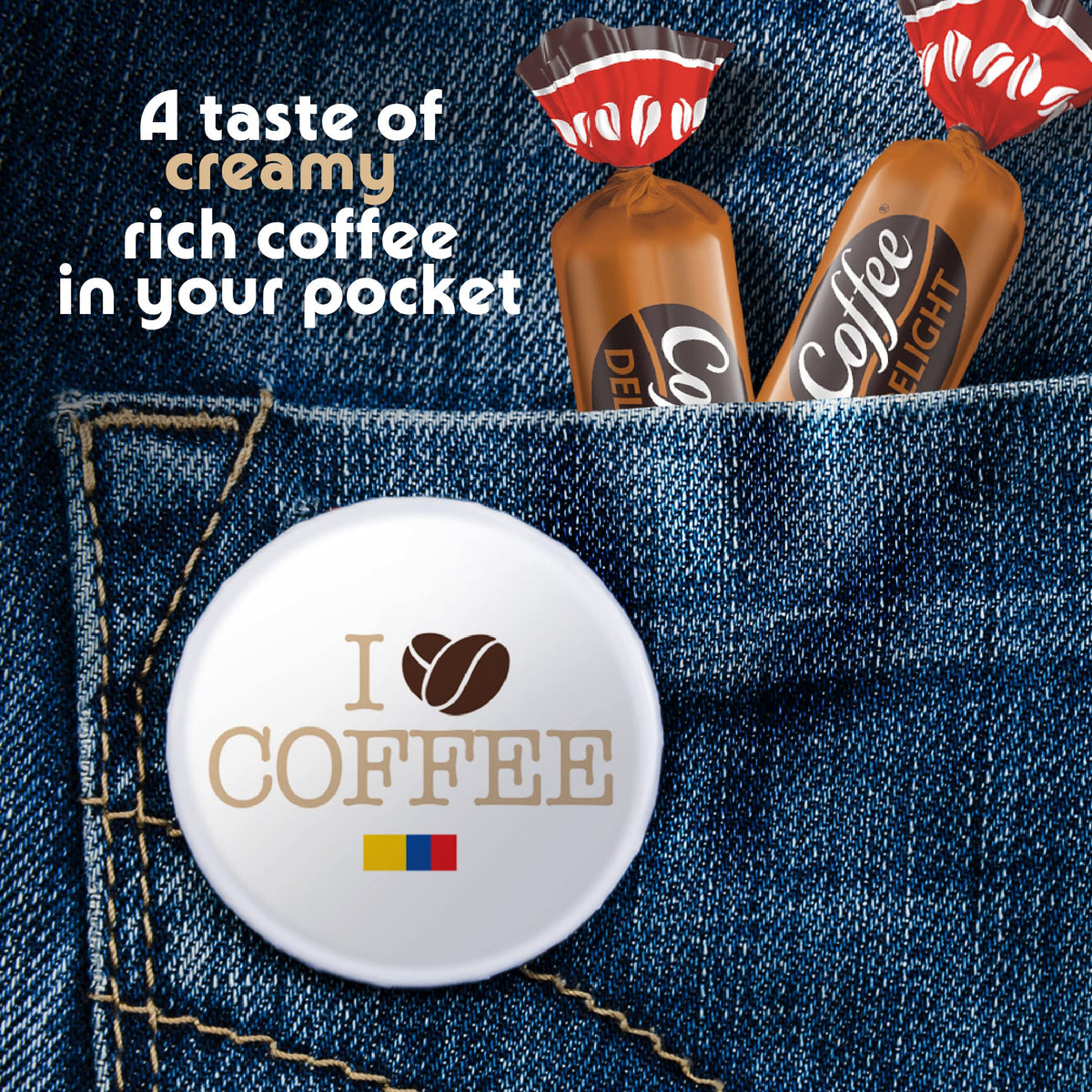 Colombina Coffee Delight Chewy Candy | Gluten-Free Soft Coffee Candies with Real Colombian Coffee | 2 Pack (200 Count)