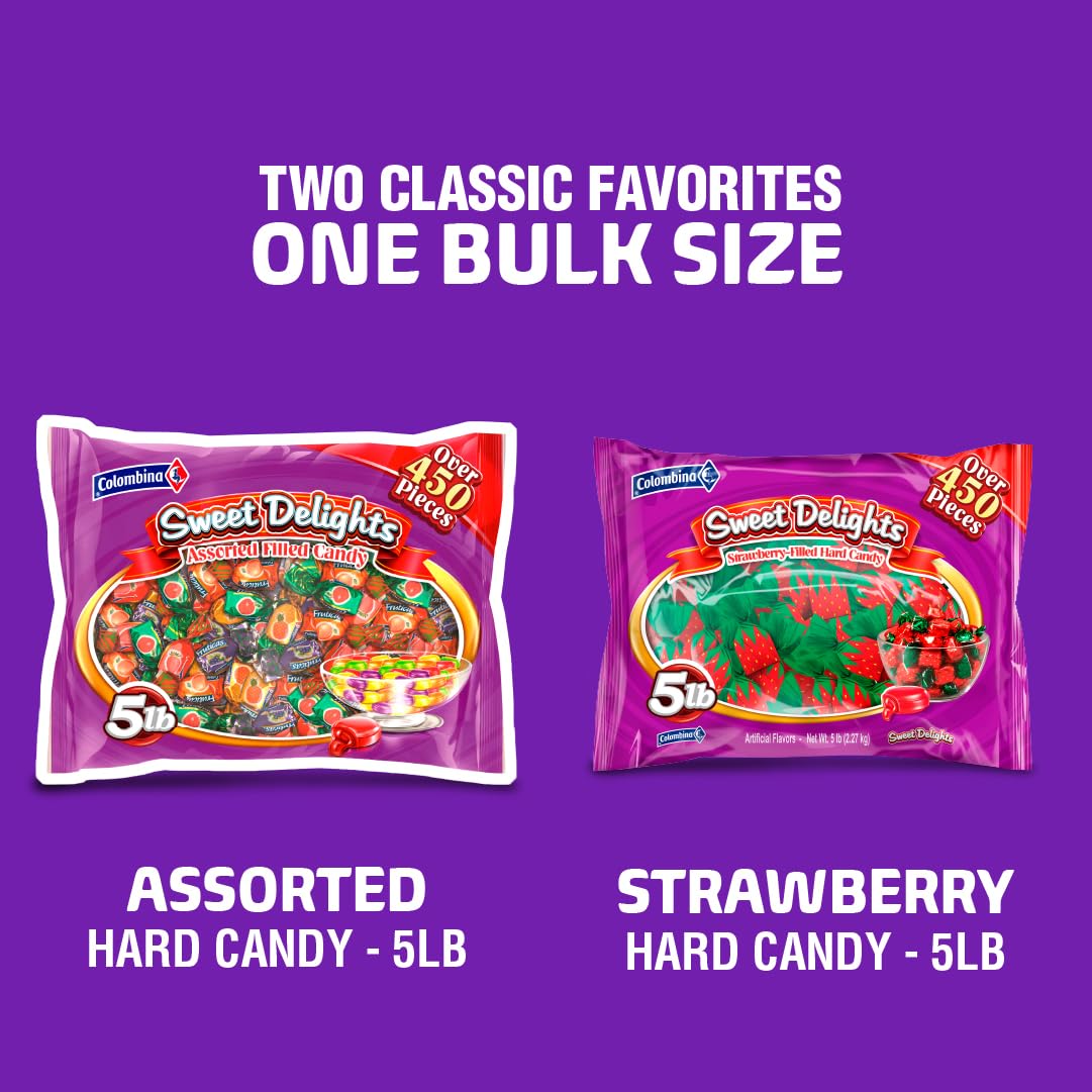Colombina Sweet Delights Assorted Candy Rainbow Pack, 5 lb