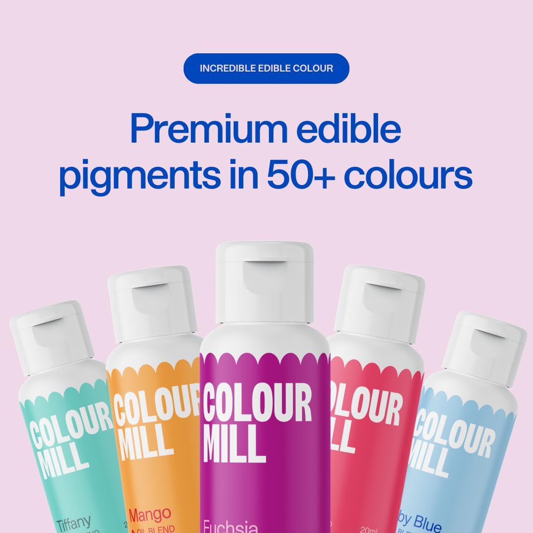 Colour Mill Oil-Based Food Coloring – White, 100 ml | Gluten-Free, Halal & Kosher Certified
