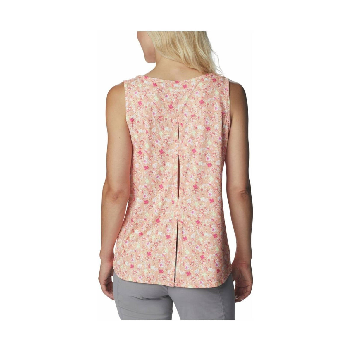Columbia Women's Chill River Tank - Peach/Mini Hibiscus FINAL SALE