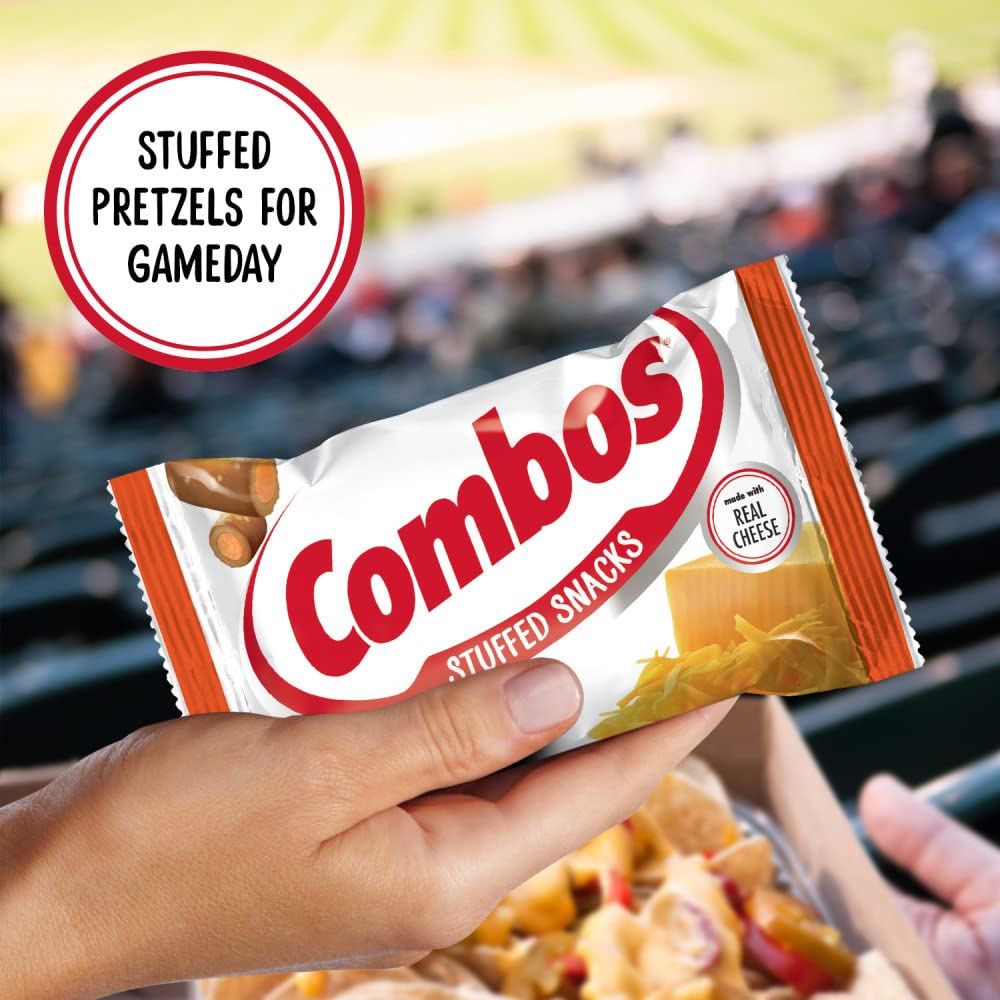 COMBOS Cheddar Cheese Pretzels Snack Bags – 1.8 oz Each, 18-Pack Bulk Box