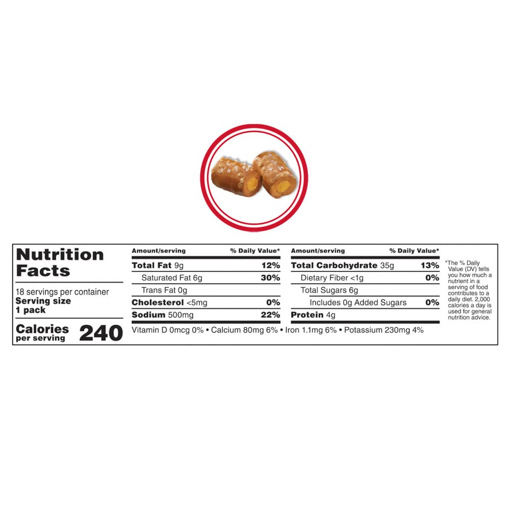 COMBOS Cheddar Cheese Pretzels Snack Bags – 1.8 oz Each, 18-Pack Bulk Box