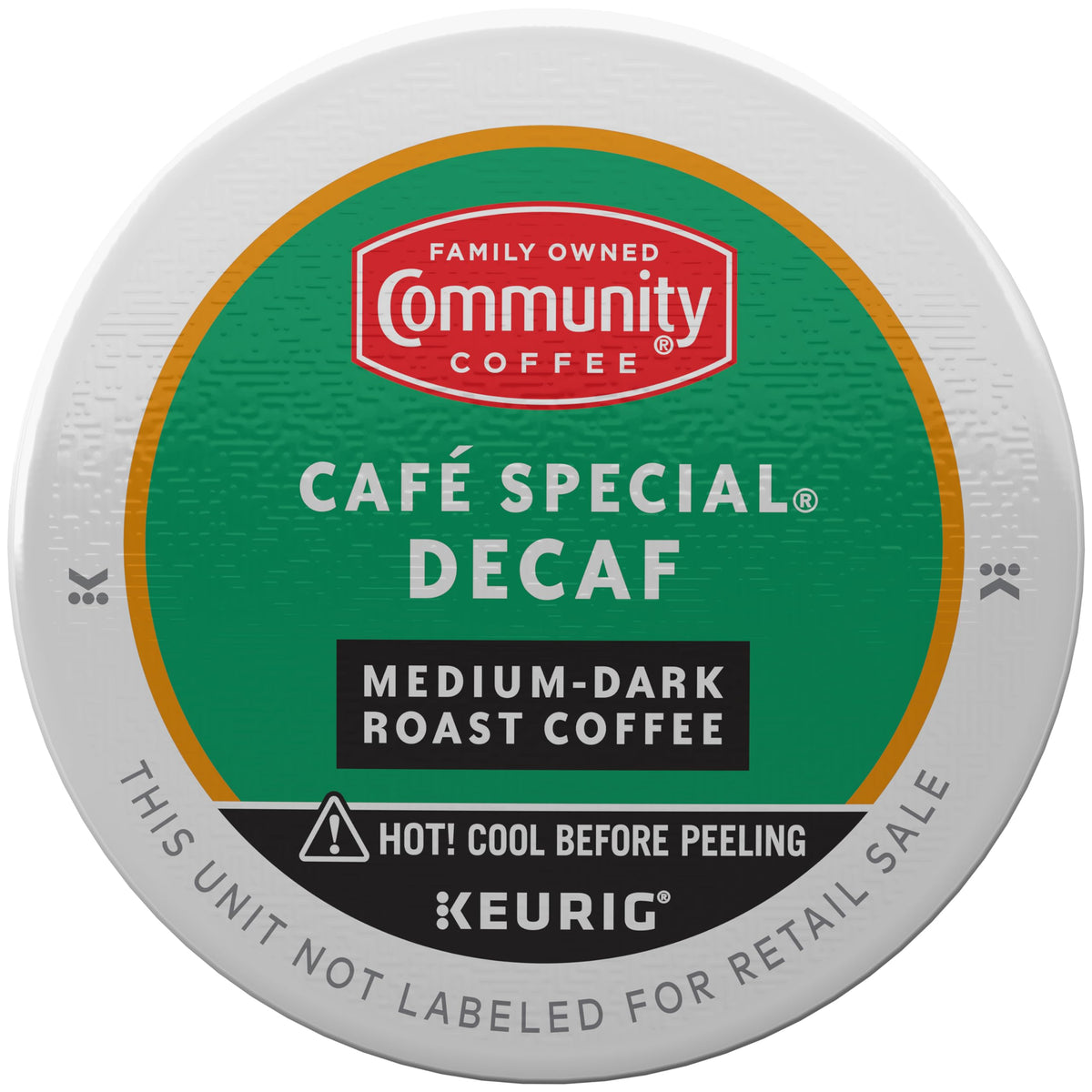 Community Coffee Café Special Decaf – Medium-Dark Roast K-Cup Pods, 32 Count