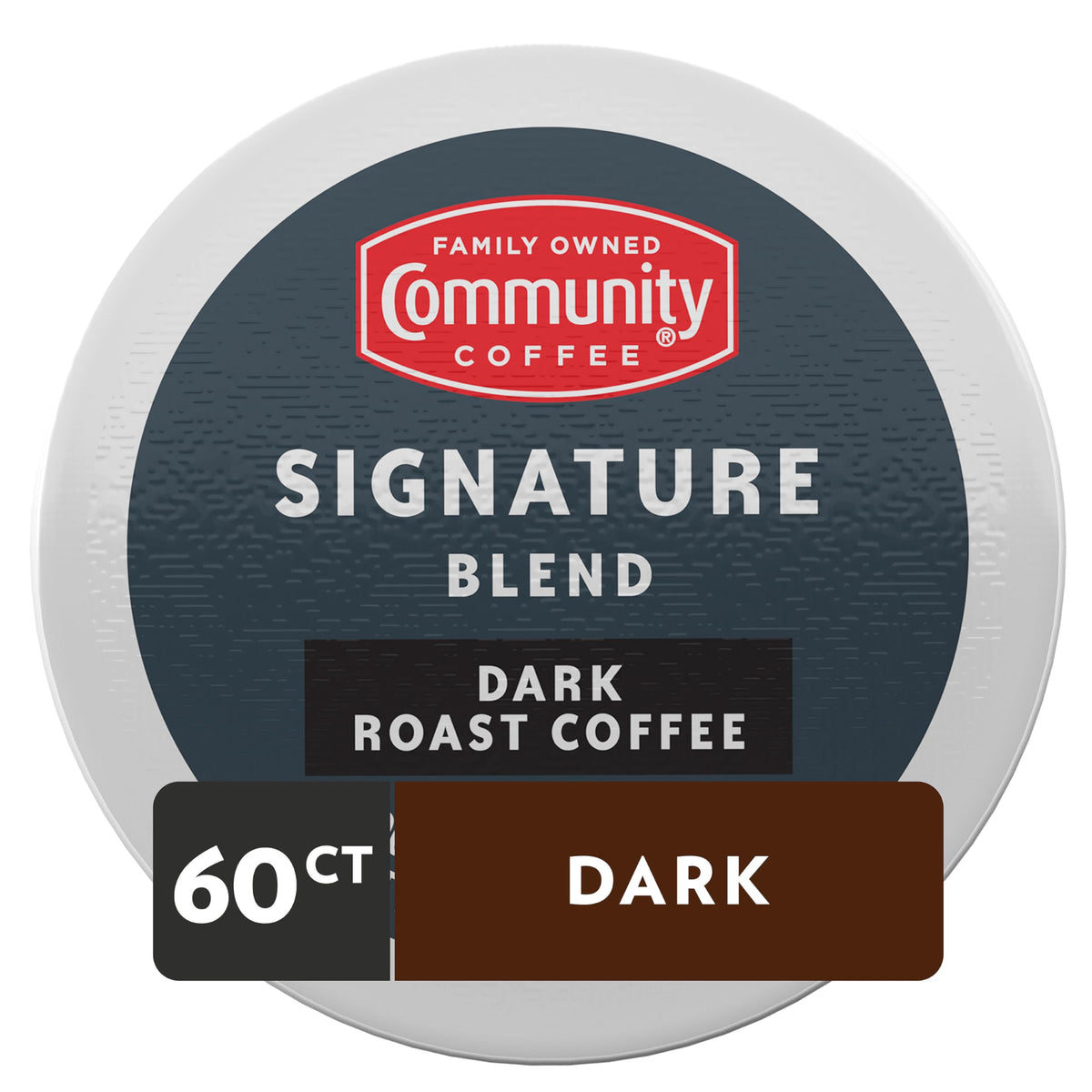 Community Coffee Signature Blend 60-Count Pods – Dark Roast, Keurig Compatible