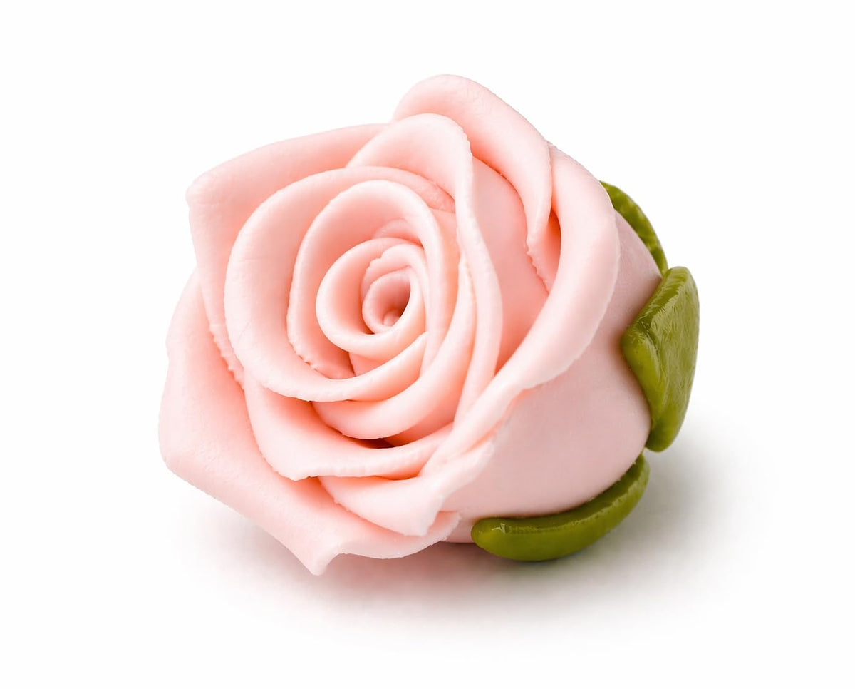 Confect Edible Rose Topper - Vegan Gluten-Free Cupcake Decorations - Pack of 12