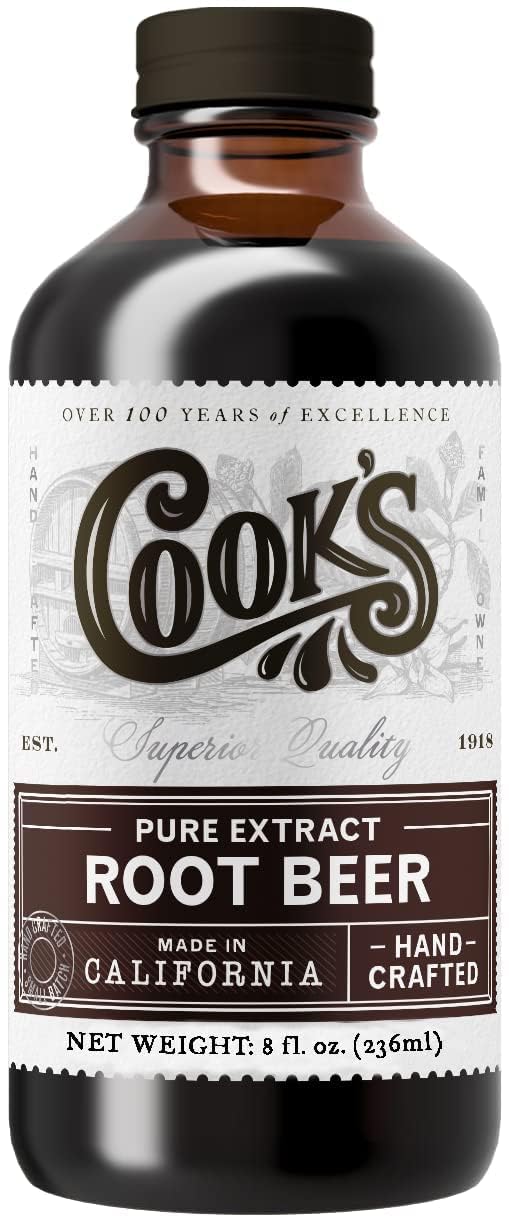Cook's Root Beer Extract Flavoring — 8 oz for Root Beer Making & Baking | COOK'S