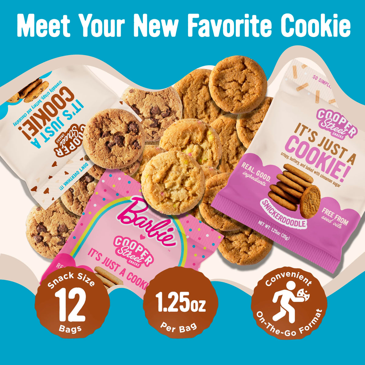 Cooper Street Its Just a Cookie - Thin Crispy Butter Cookies, 12-Pack