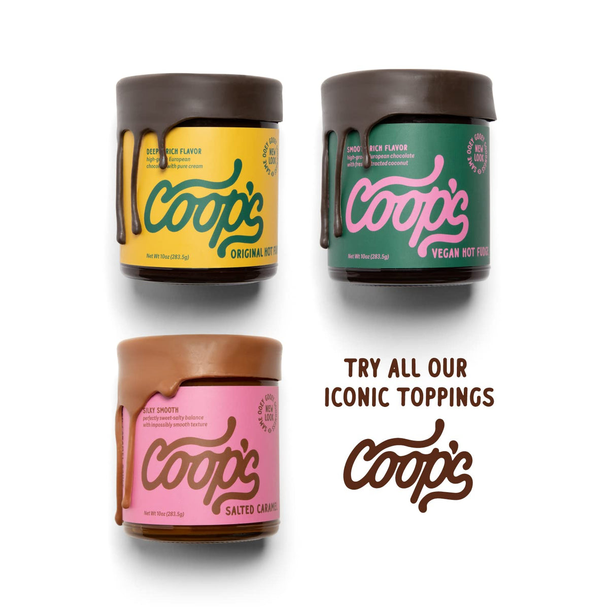 Coop's Original Hot Fudge (2 x 10.6 oz) – Rich Chocolate Sauce for Desserts & Beverages