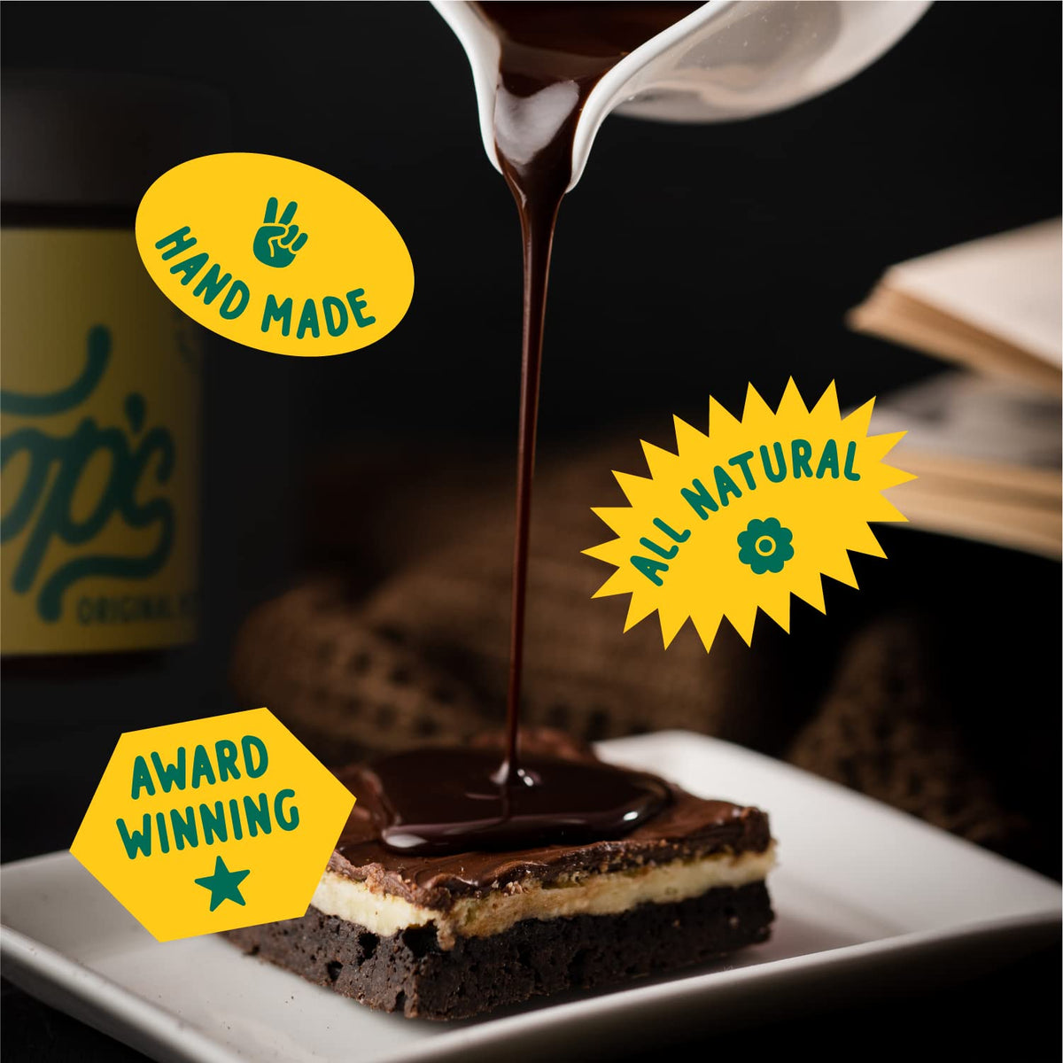 Coop's Original Hot Fudge (2 x 10.6 oz) – Rich Chocolate Sauce for Desserts & Beverages