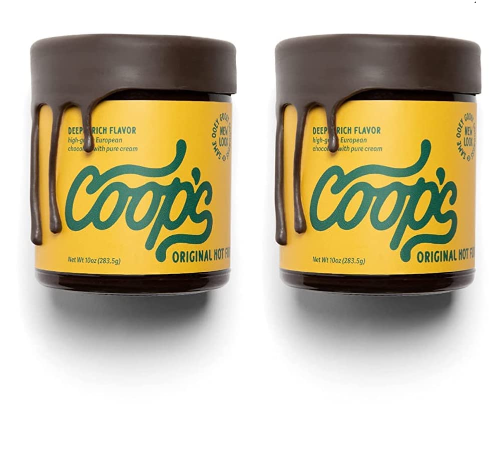 Coop's Original Hot Fudge (2 x 10.6 oz) – Rich Chocolate Sauce for Desserts & Beverages
