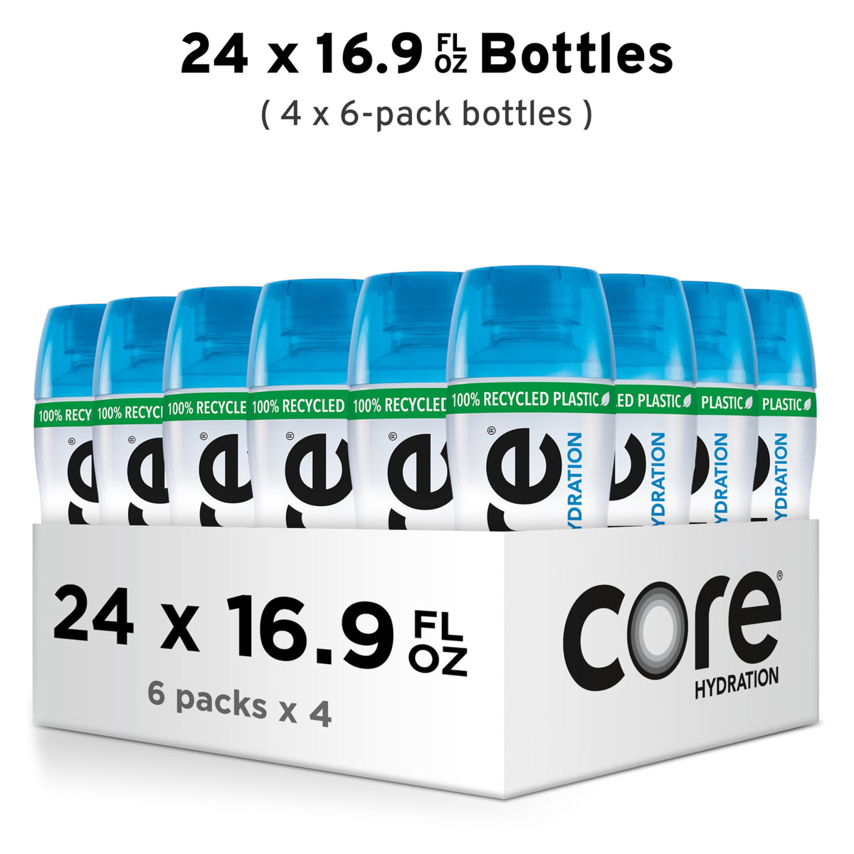 Core Hydration Perfectly Balanced Water - 0.5 L Bottles, 24 Count (4 Packs of 6)