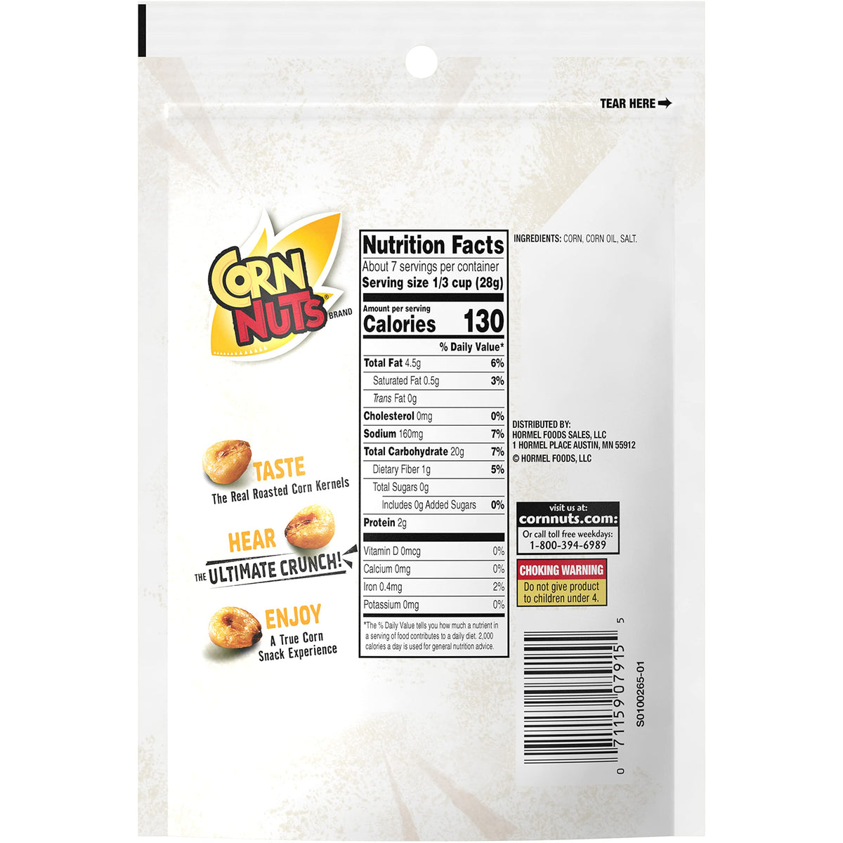 CORN NUTS Original Crunchy Corn Kernels – 7oz (Pack of 12)