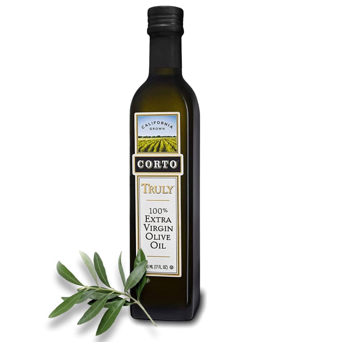 CORTO TRULY® Extra Virgin Olive Oil – Floral Notes, Cold-Extracted, 500 mL