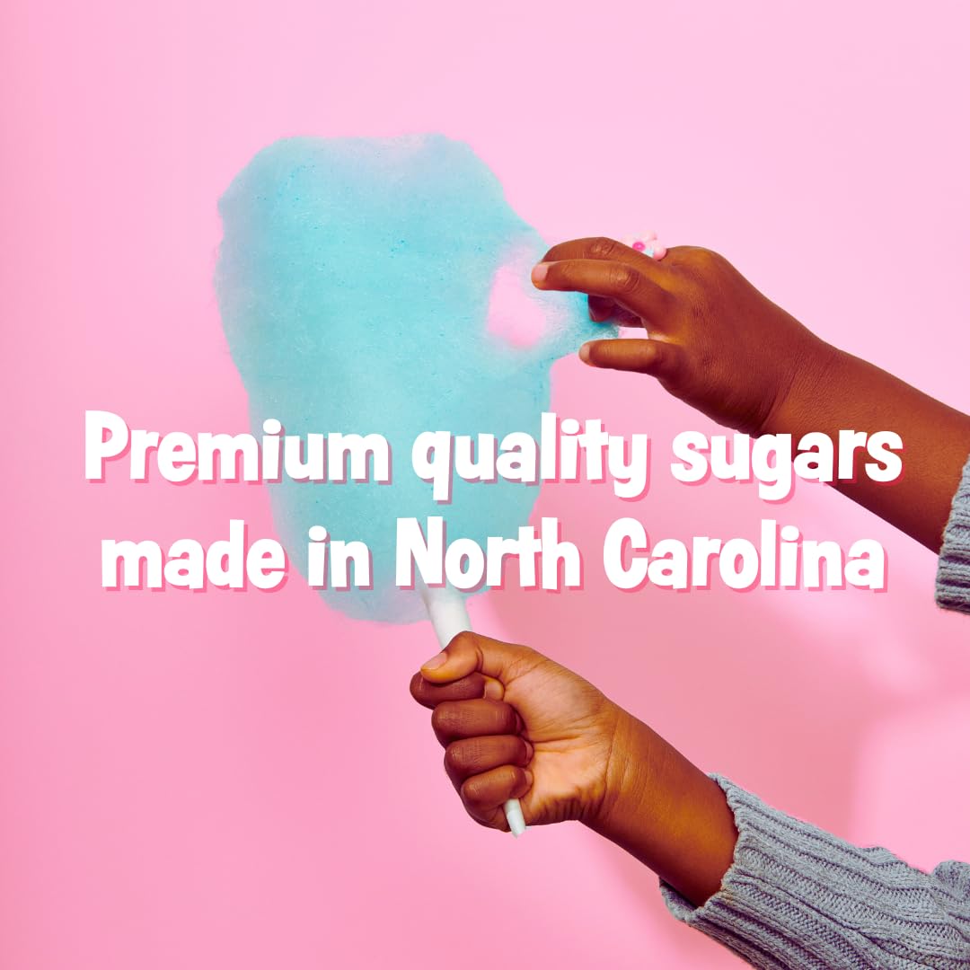 Cotton Candy Express Floss Sugar Variety Pack - 10 x 11oz Jars (Pina Colada, Orange, Bubble Gum, Grape, Watermelon & More)