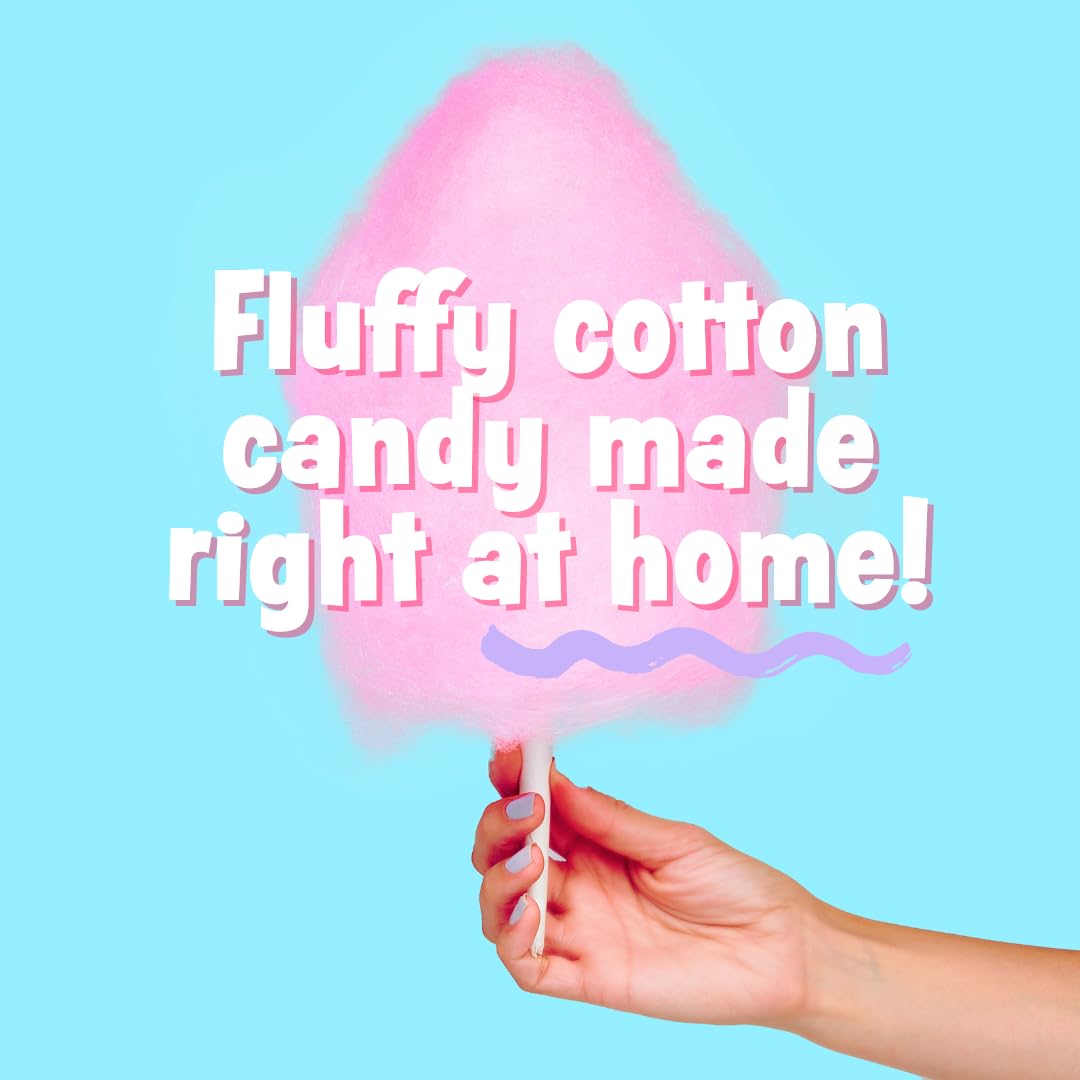 Cotton Candy Express Floss Sugar Variety Pack – Cherry, Blue Raspberry & Grape, 3x11oz Jars + 50 Cones