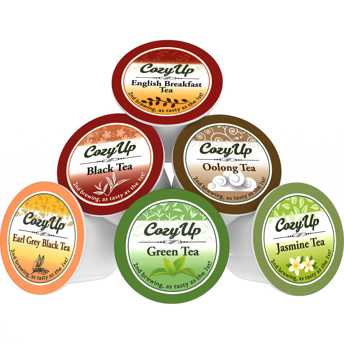 Cozy Up 36-Count Tea Variety Pack — 6 Flavors for Keurig K-Cup Brews