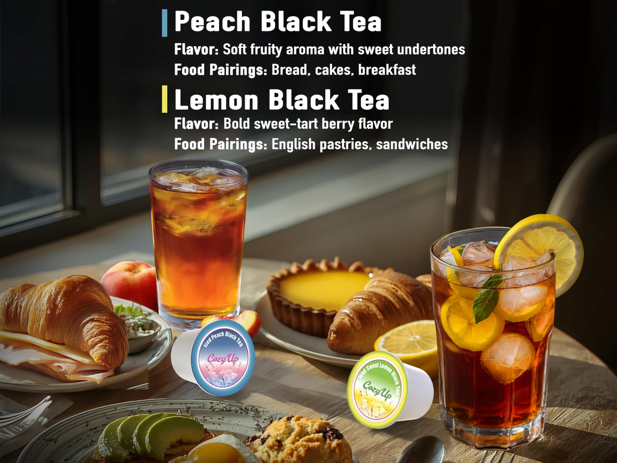 Cozy Up Iced Sweet Fruit Black Tea K-Cup Variety Pack, 36 Count – Keurig Compatible