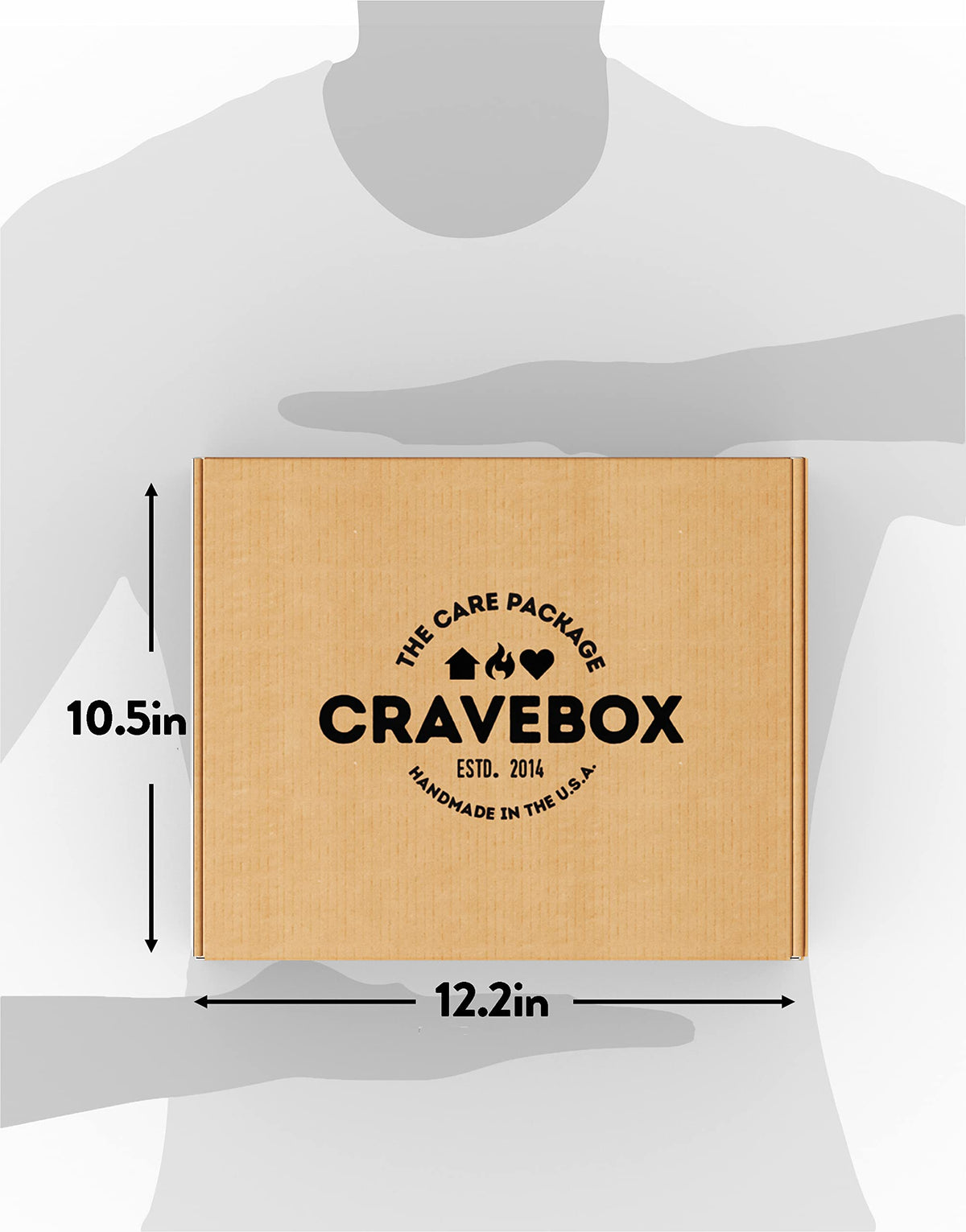 CRAVEBOX Snacks Box Variety Pack Care Package (55 Count) – Mother's Day Gift for All