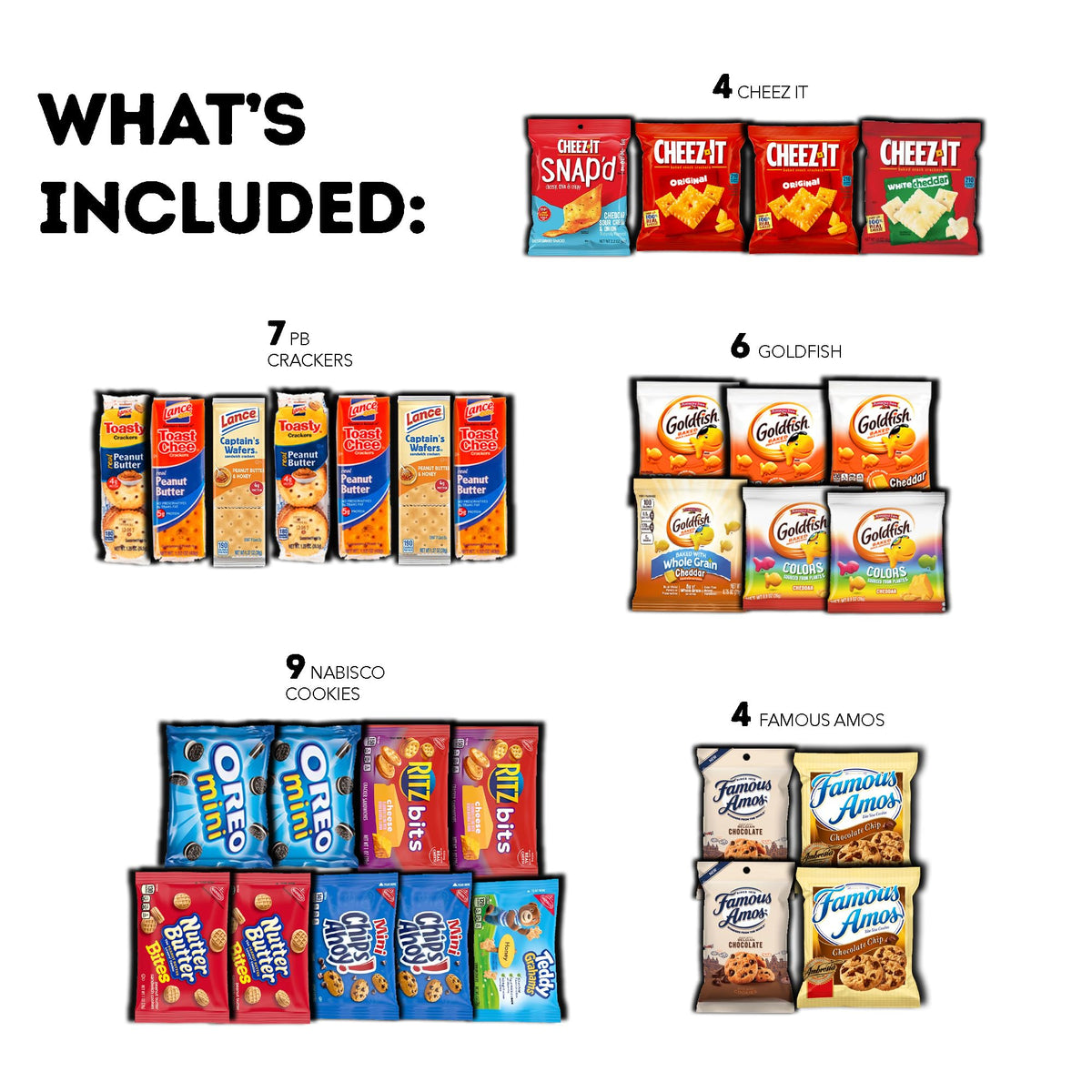 CRAVEBOX Cookies & Crackers Snack Box Variety – Easter Gift for Students & Families