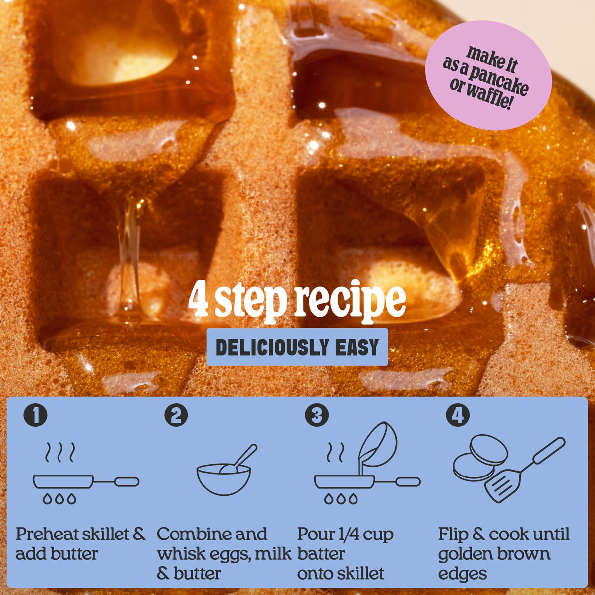 Cravings by Chrissy Teigen Gluten Free Mochi Pancake & Waffle Mix (Pack of 3)
