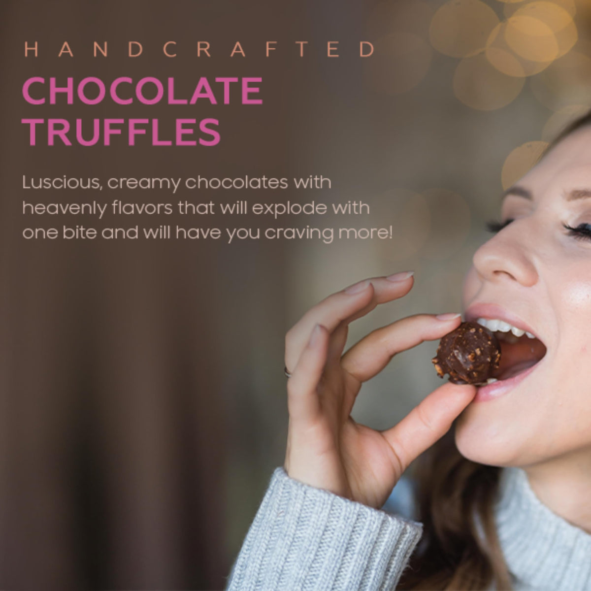 CRAVINGS BY ZOE Anniversary & Birthday Chocolate Truffles Gift Box – 16 Count