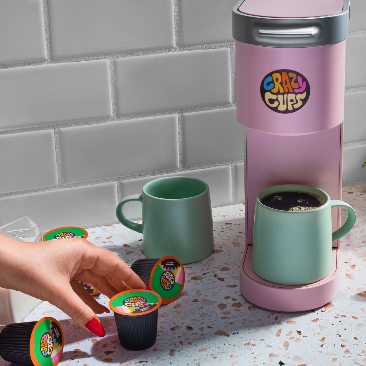 Crazy Cups Flavored Coffee Pods Variety Pack – Medium Roast, 50 Count, Keurig K-Cup Compatible