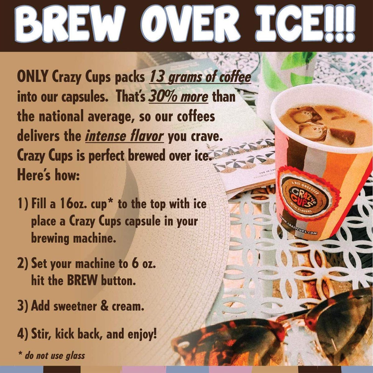 Crazy Cups Flavored Coffee Pods Variety Pack – 24 Keurig K-Cups, Recyclable
