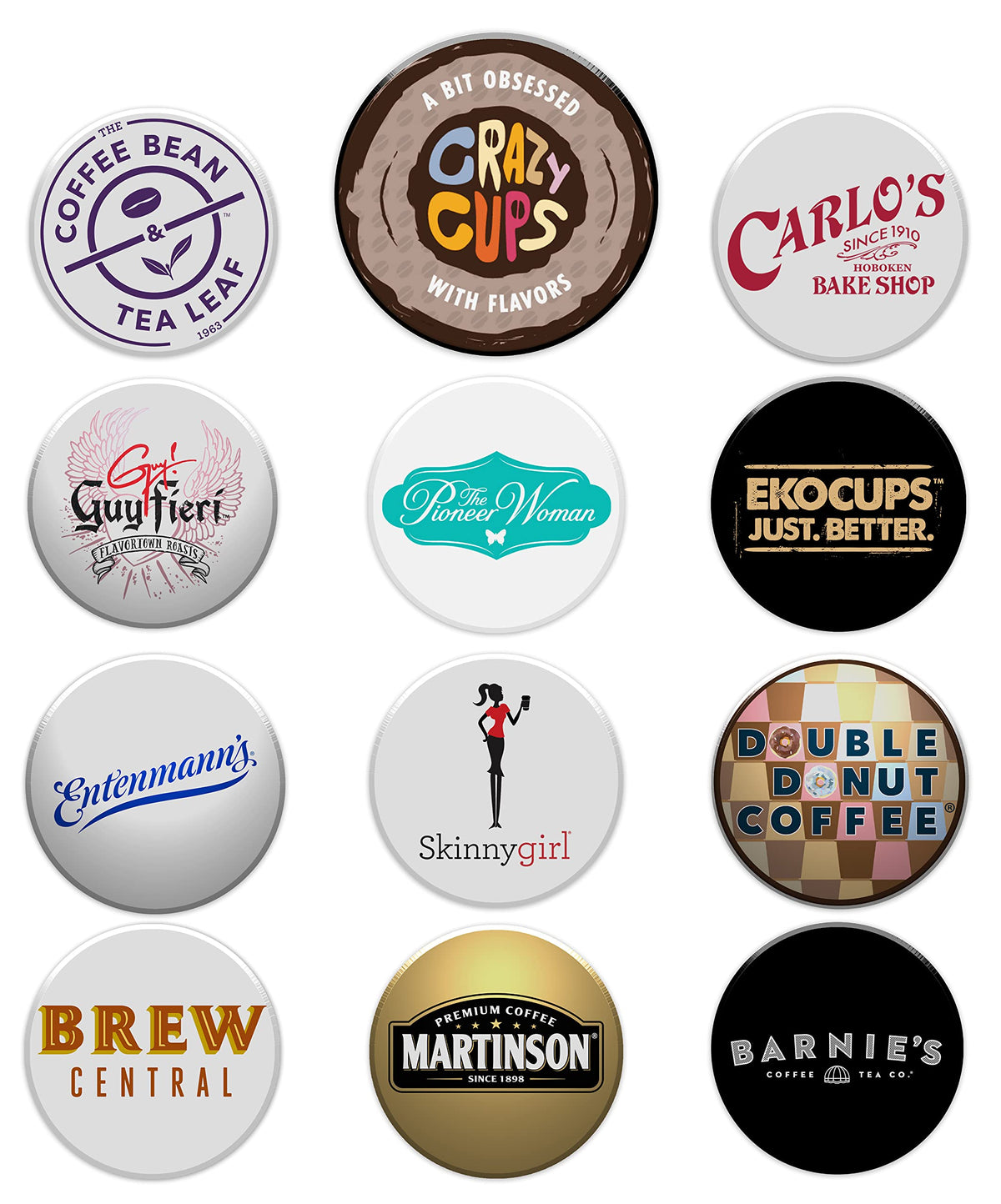Crazy Cups Variety Pack — 30-Count Keurig K-Cup Sampler (Coffee, Tea, Cocoa & Cappuccino)