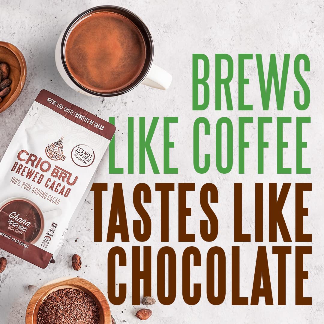 Crio Bru Limited Edition Highlander Grogg Roast – Brewed Cacao Drink, Coffee Substitute, Low Calorie