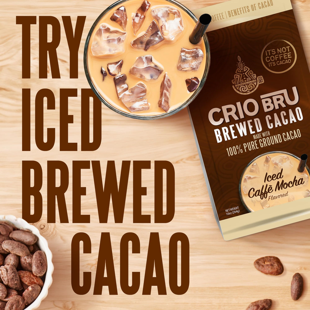 Crio Bru Highlander Grogg Roast Brewed Cacao Drink – 1.5lb