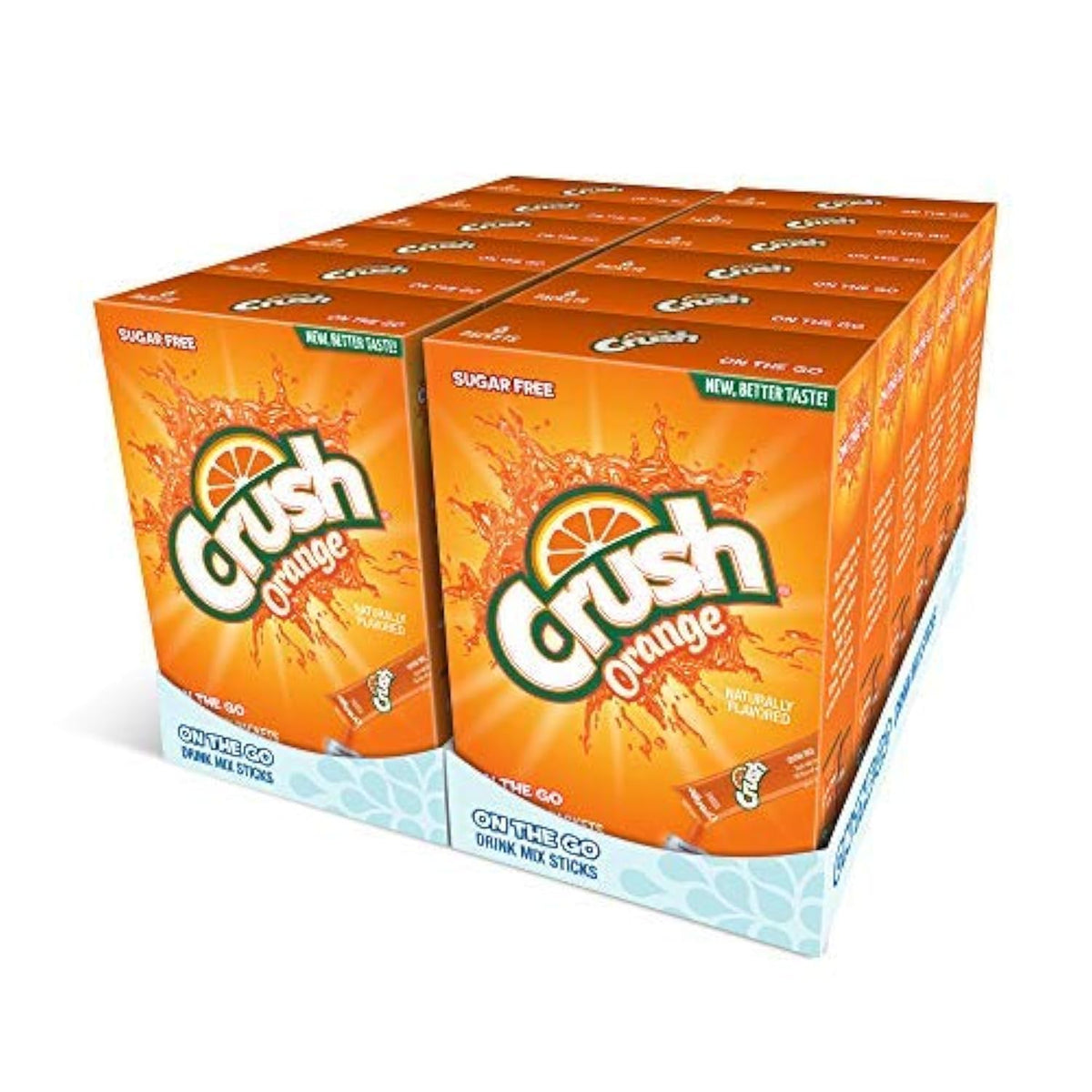 Crush Orange Powder Drink Mix – Sugar Free, 72 Servings for Flavorful Hydration
