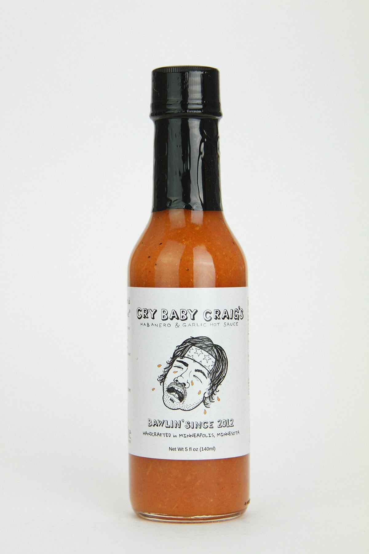 Cry Baby Craig's Habanero & Garlic Hot Sauce - 3 Pack | Pickled Heat, Vegan, Gluten Free