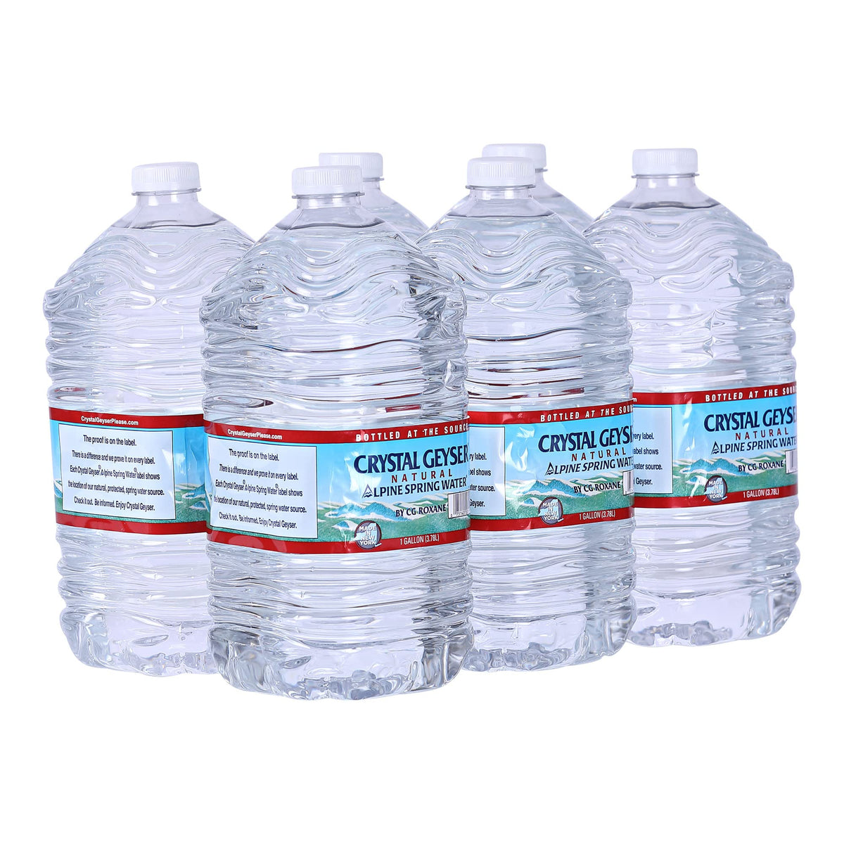Crystal Geyser Natural Alpine Spring Water — Bottled at the Source, 6 Gallons