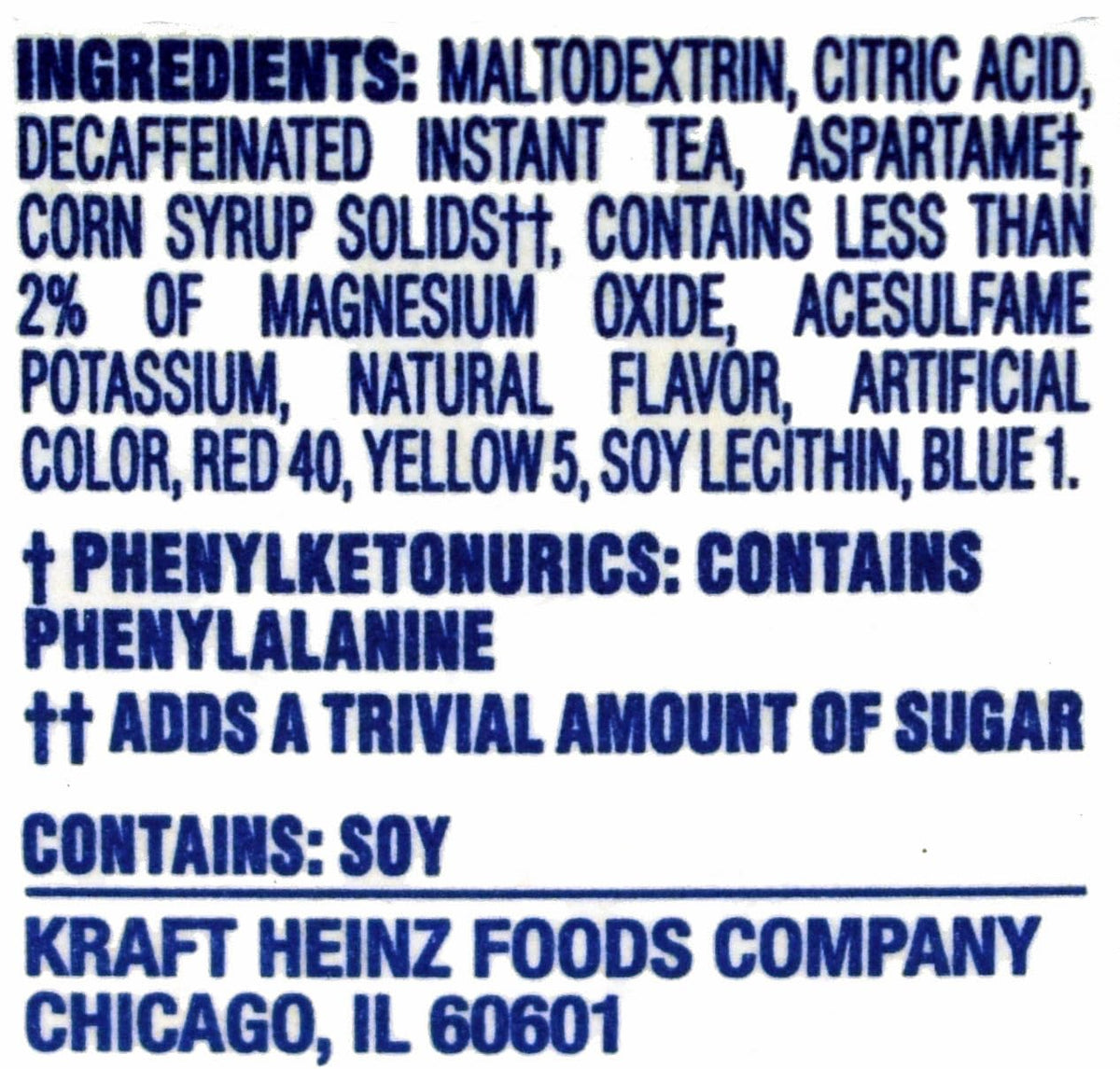 Crystal Light Lemon Decaf Iced Tea Drink Mix – 12-Quart Canisters (Pack of 4) | Natural Flavor