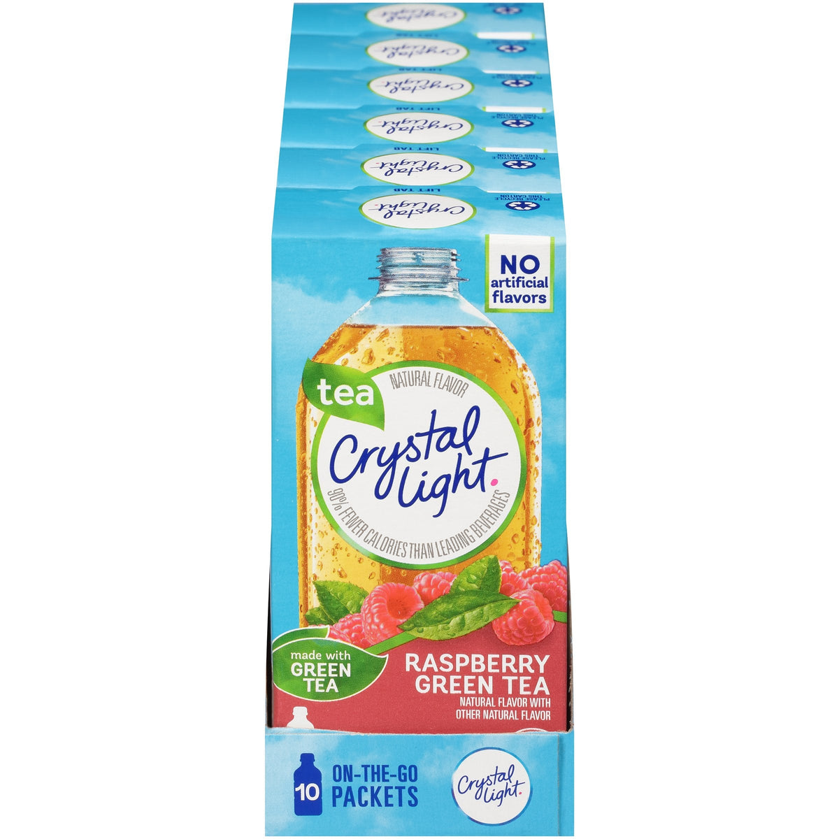 Crystal Light On The Go Green Tea Raspberry — Pack of 6, 60 Servings