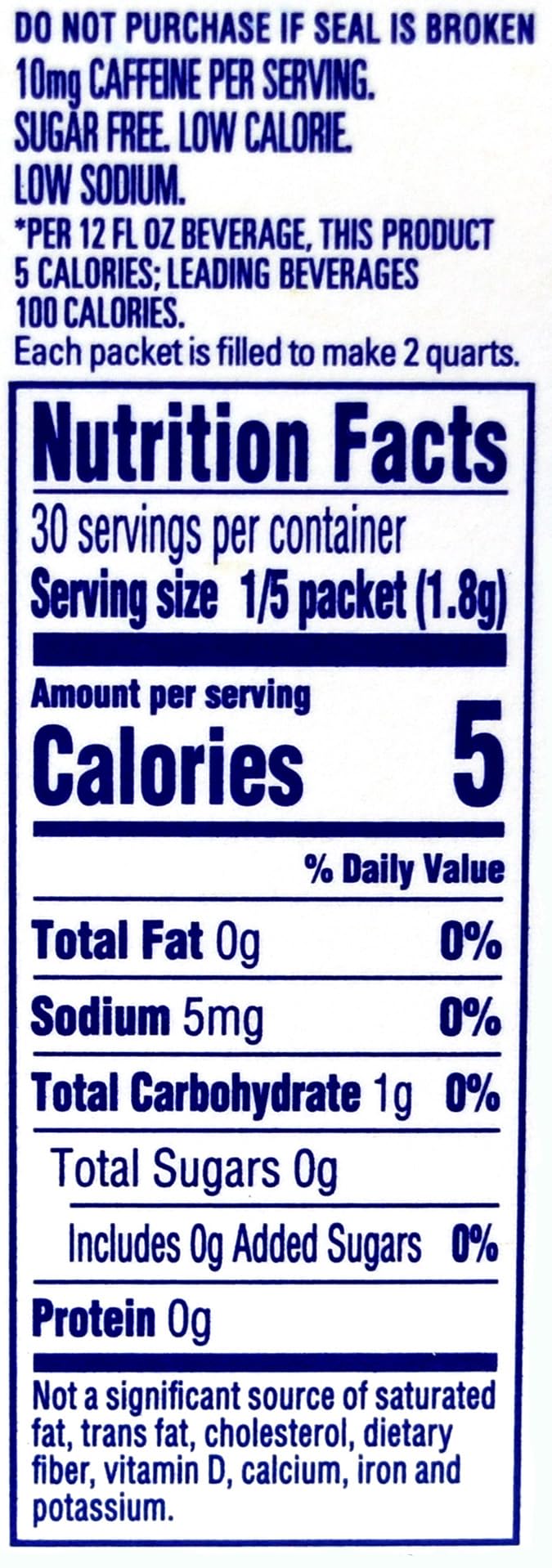 Crystal Light Raspberry Iced Tea Drink Mix – Pack of 5 (12 Quarts per Canister), 5 Calories per 8 oz