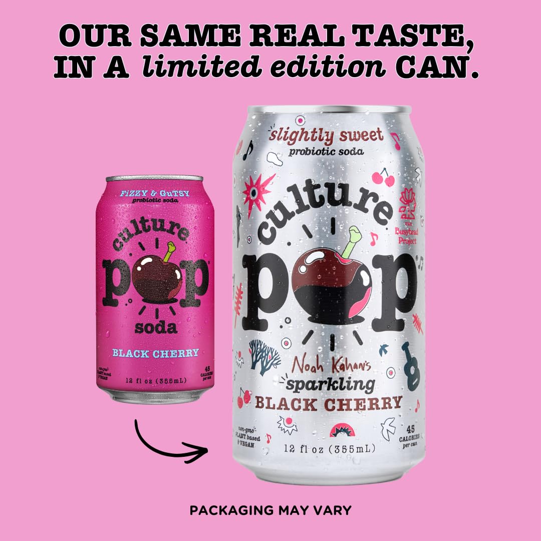 Culture Pop Soda – Most Loved Variety Pack, Probiotic Low Sugar Soda