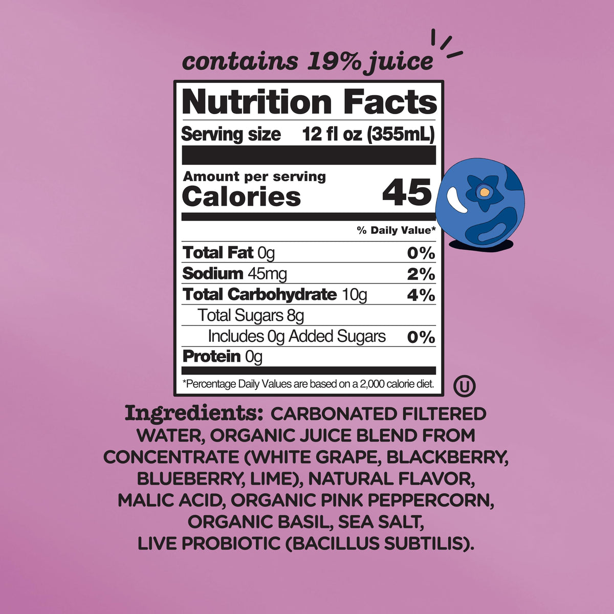 Culture Pop Soda — Wild Berries & Lime | Probiotic Low-Sugar Sparkling Juice Alternative (12pk)
