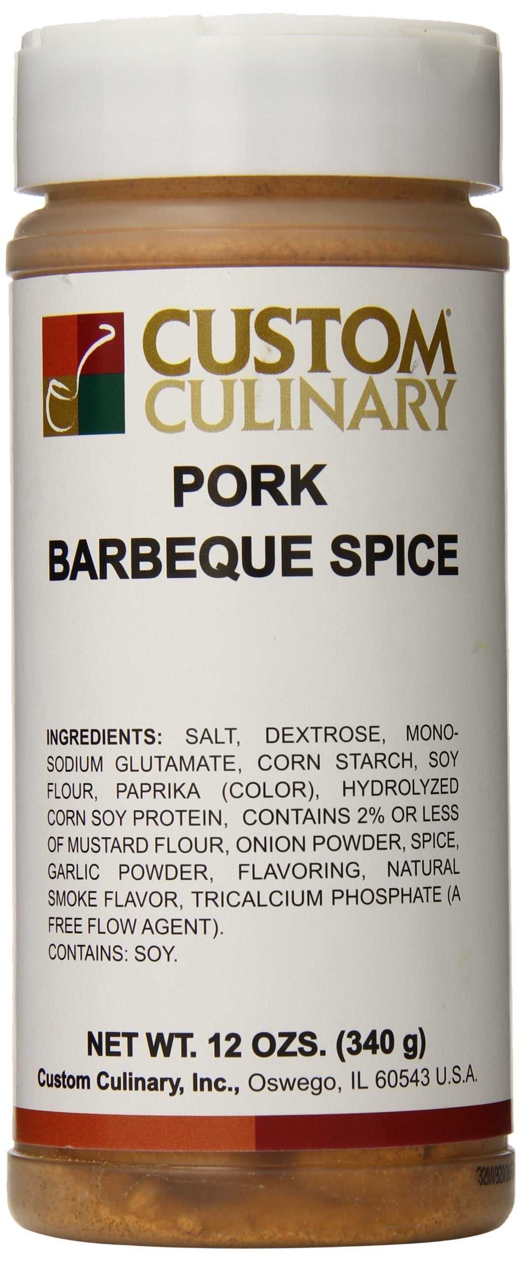 Custom Culinary Pork Barbeque Spice, 12 Ounce – Versatile Rub for Pork and More