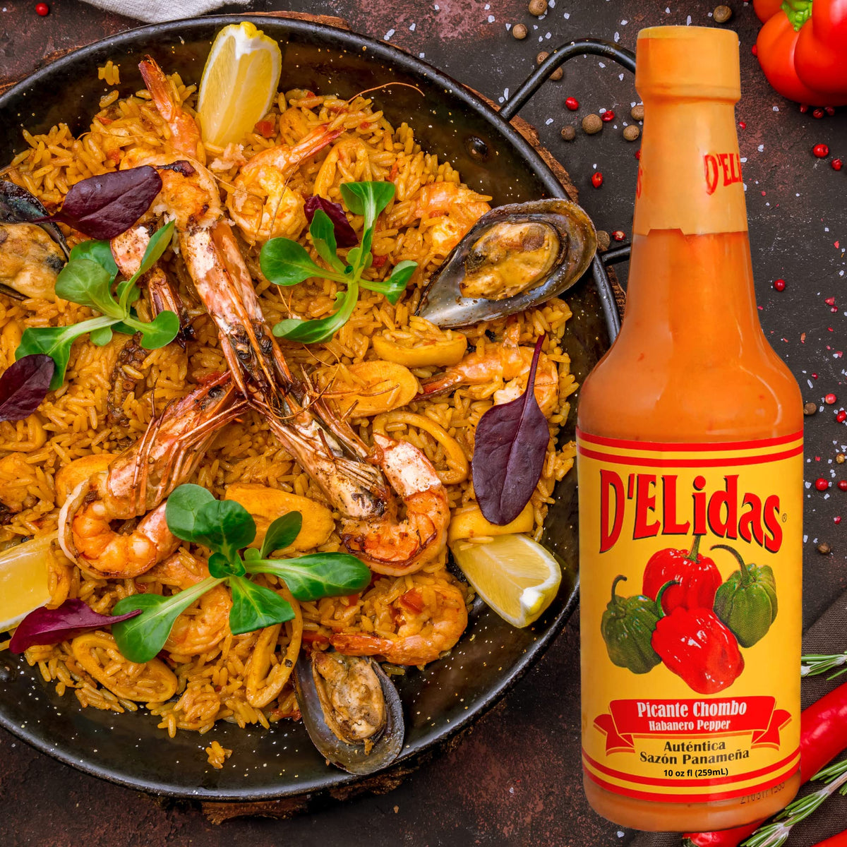 D'ELidas Habanero Hot Sauce – Non-GMO, Keto-Friendly Panamanian Pepper (Pack of 2)