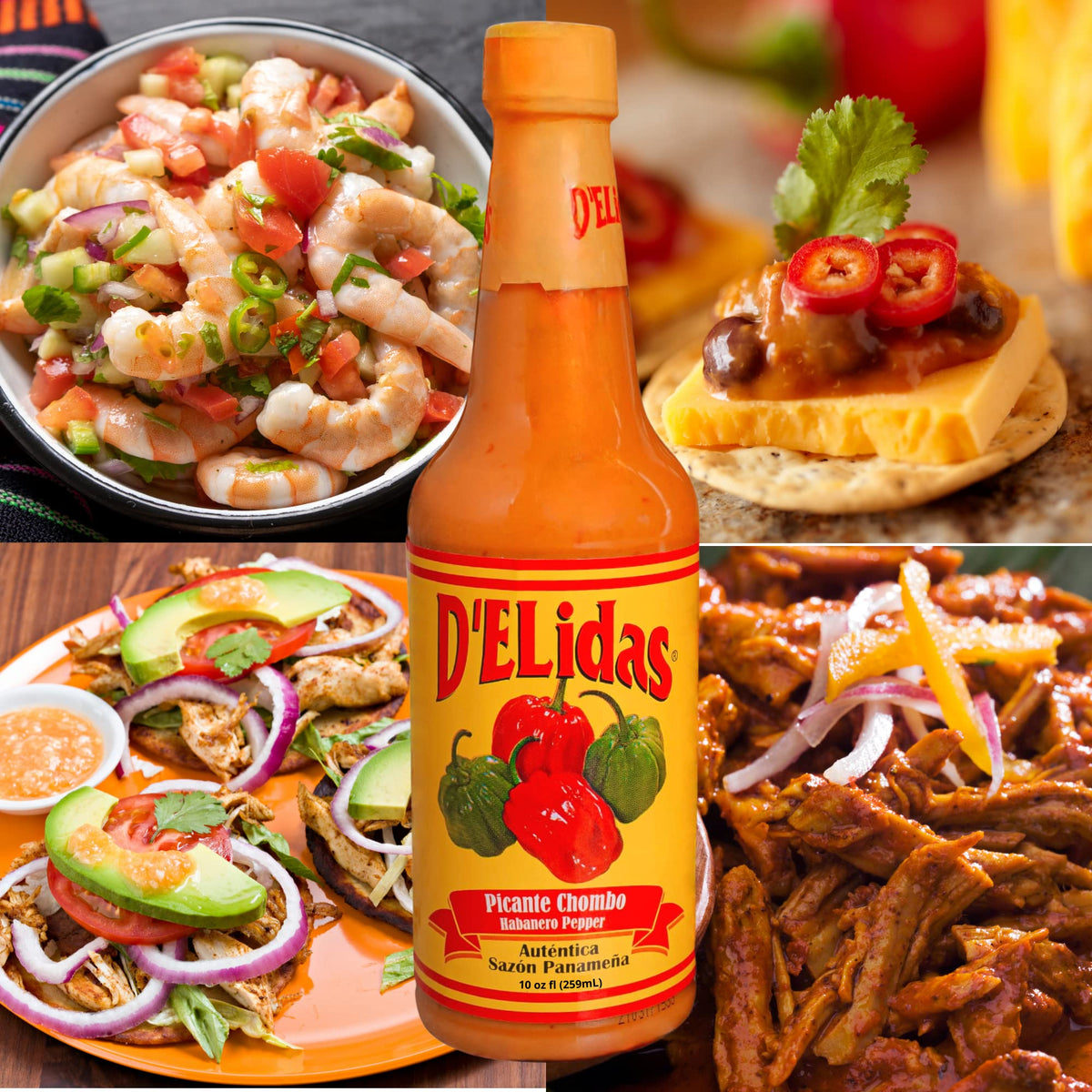 D'ELidas Habanero Hot Sauce – Non-GMO, Keto-Friendly Panamanian Pepper (Pack of 2)