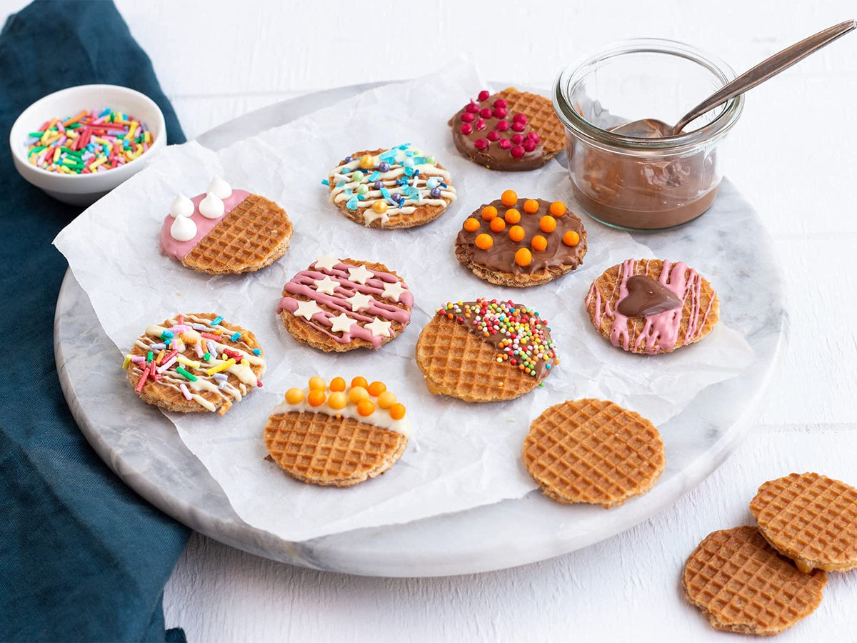 Daelmans Mini Caramel Stroopwafels | Soft Dutch Waffles for Coffee & Tea | Kosher Dairy
