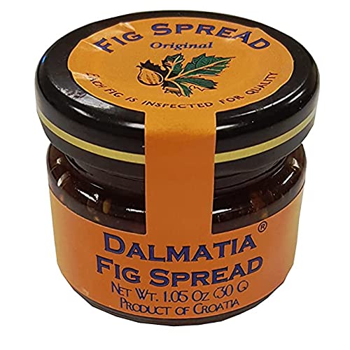 Dalmatia Mini Fig Spread | All-Natural & Non-GMO | Croatia 1.05 oz Mini Jars (Pack of 30)