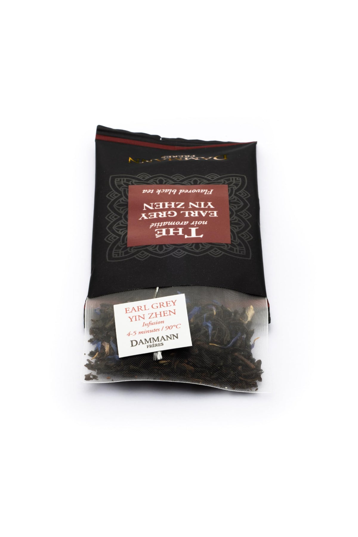 Dammann Freres Earl Grey Yin Zhen Tea Bags – Premium French Black Tea, Bergamot, 24 Sachets